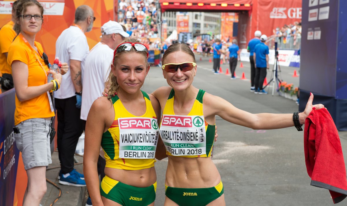 Europos lengvosios atletikos čempionatas: sportinis ėjimas - Brigita Virbalytė ir Živilė Vaiciukevičiūtė