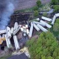 Ar tai – pavojingas medžiagas gabenusio traukinio katastrofos Ohajo valstijoje nuotrauka?