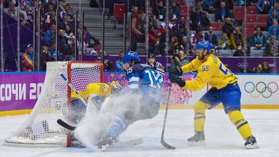Olimpiados pusfinalis: Švedija – Suomija