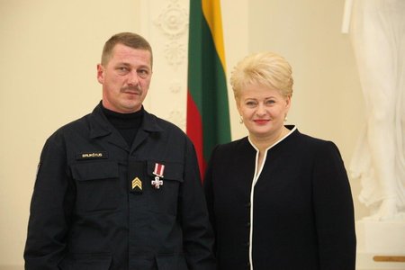 Antanas Brukštus ir Dalia Grybauskaitė