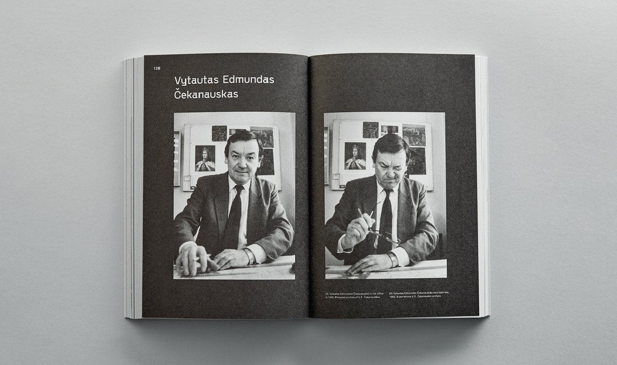 Knygos Lietuvos architektai pasakoja apie sovietmetį 1992 m įrašai. Atvarte - architektas Vytautas Edmundas Čekanauskas. Išleido leidykla LAPAS