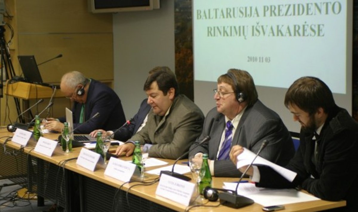 Дискуссия "Беларусь накануне президентских выборов". Фото -  Европейское информационное бюро Сейма
