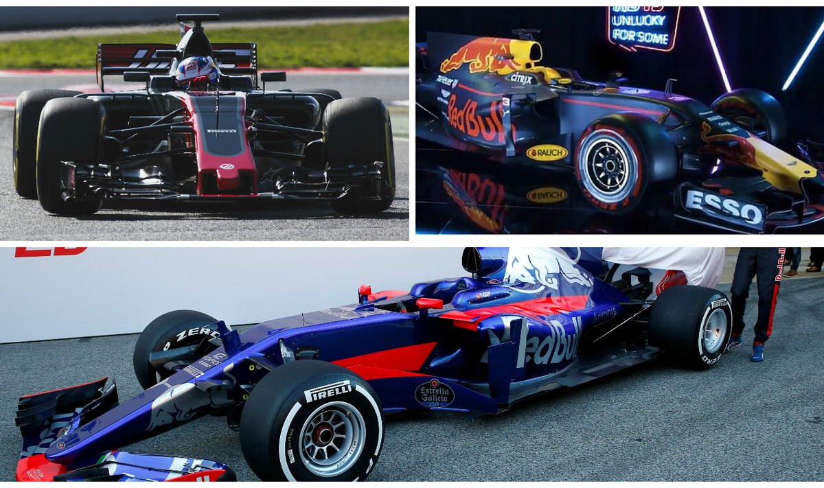"Haas", "Red Bull" ir "Toro Rosso" komandų nauji automobiliai