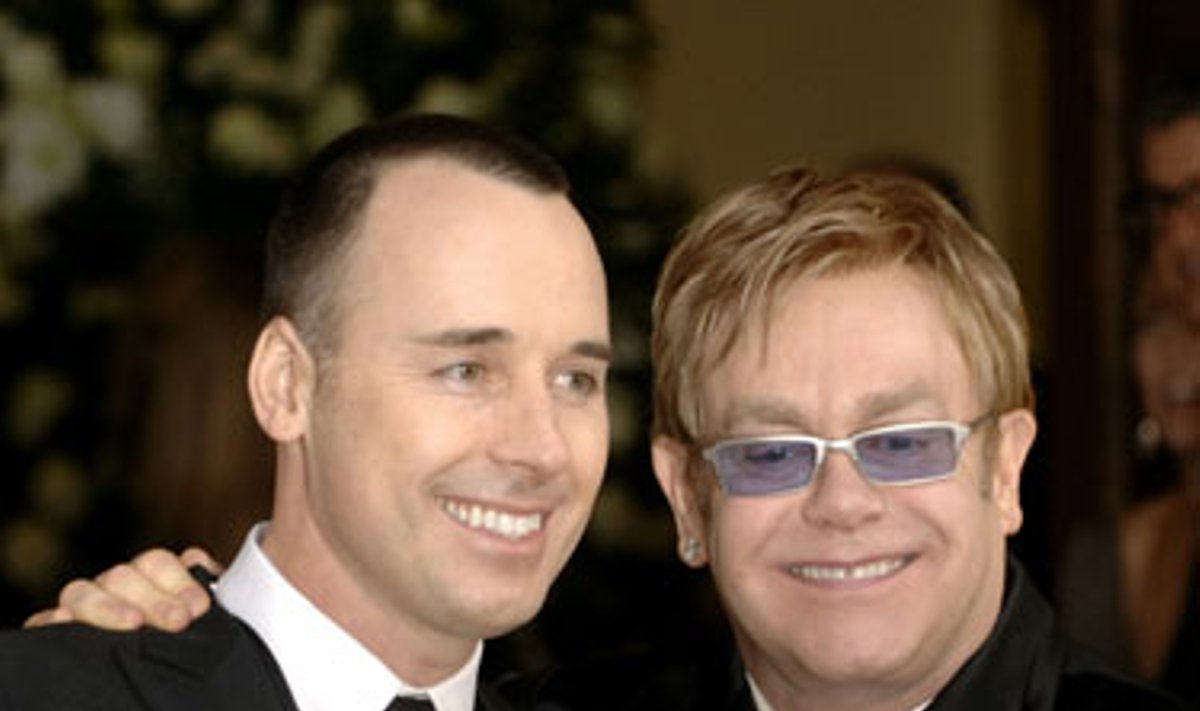 Eltono Johno ir  Davido Furnisho sutuoktuvės