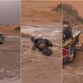 Ne upelis, o visas Nemunas: Dakaro lenktynininkų dramatiškos pastangos įveikiant patvinusią upę