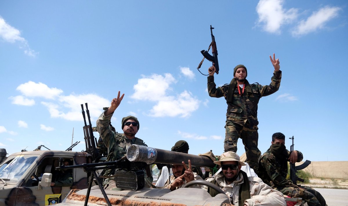 Libijos kovotojų pajėgų vado Khalifos Haftaro pajėgos
