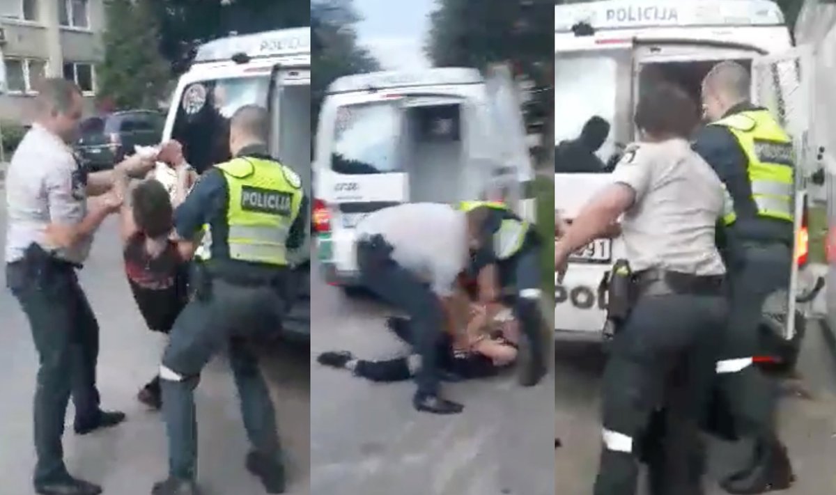 Policijos pareigūnai ramino įsisiautėjusį paauglį