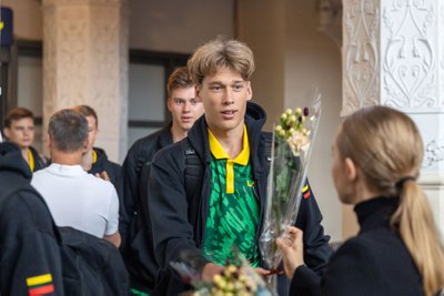 Pasaulio čempionate ketvirtąją vietą užėmusi Lietuvos U17 vaikinų rinktinė grįžo į Vilnių