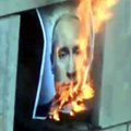 Pussy Riot сняли ролик для церемонии MTV со сжиганием портрета Путина