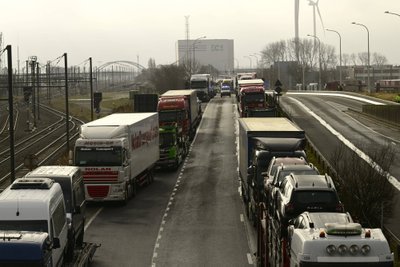 Ūkininkai užblokavo kelius Belgijoje