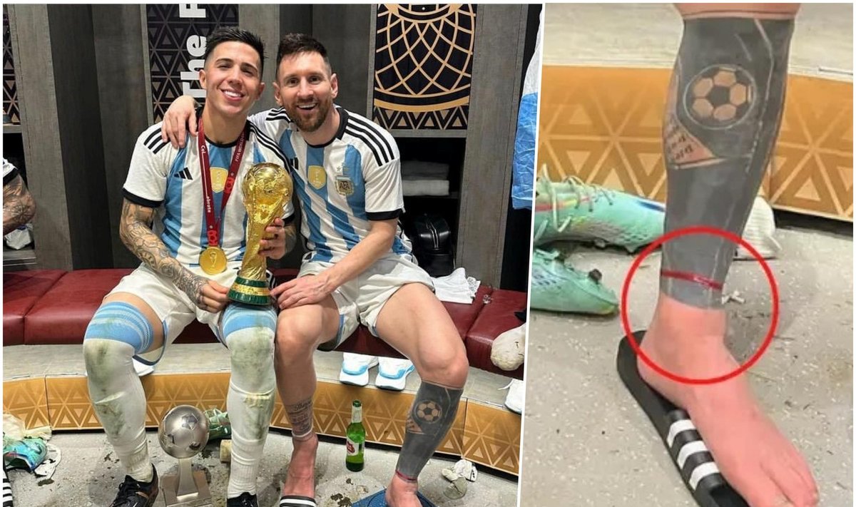 Lionelis Messi ir laimę nešantis talismanas / FOTO: Twitter