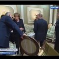 Vaizdo įraše – A. Lukašenkos akibrokštas V. Putinui