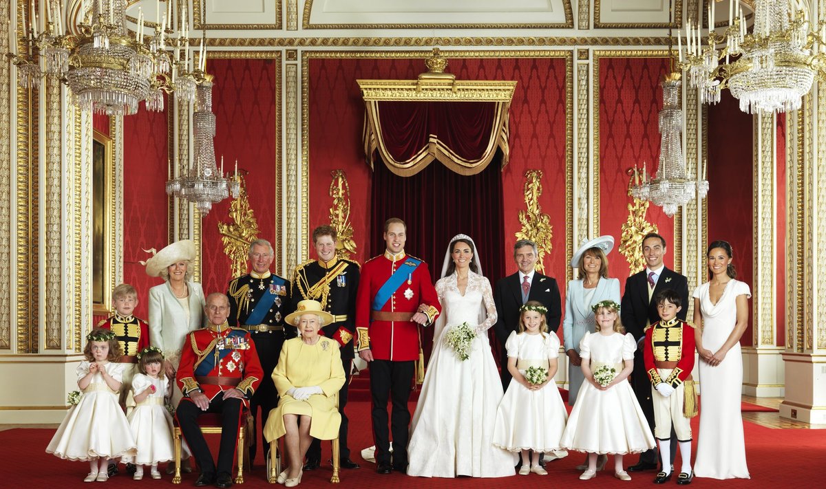 Oficialios karališkųjų princo Williamo ir Kate Middleton vedybų nuotraukos