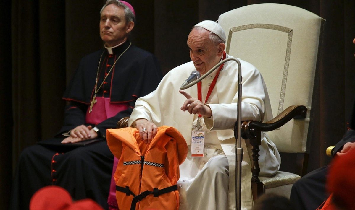 Popiežius pagerbė Viduržemio jūroje nuskendusių aukų atminimą