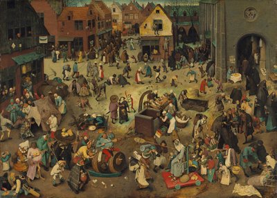 The Fight Between Carnival and Lent. Pieter Bruegel the Elder, Public domain