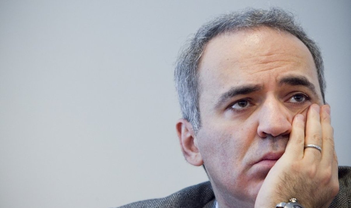 Rusijos opozicionierius, žymus šachmatininkas Garis Kasparovas