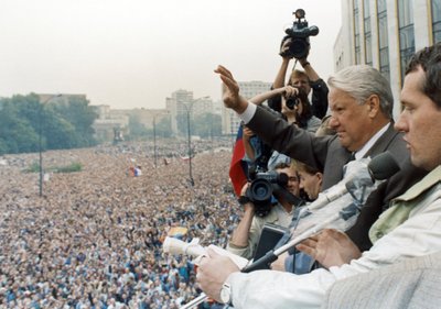 Borisas Jelcinas pučo Rusijoje metu