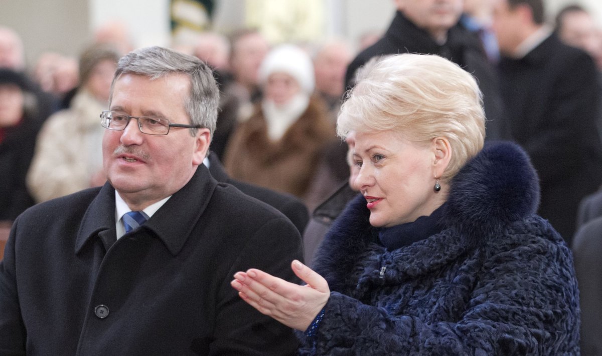 Bronislawas Komorowkis ir Dalia Grybauskaitė