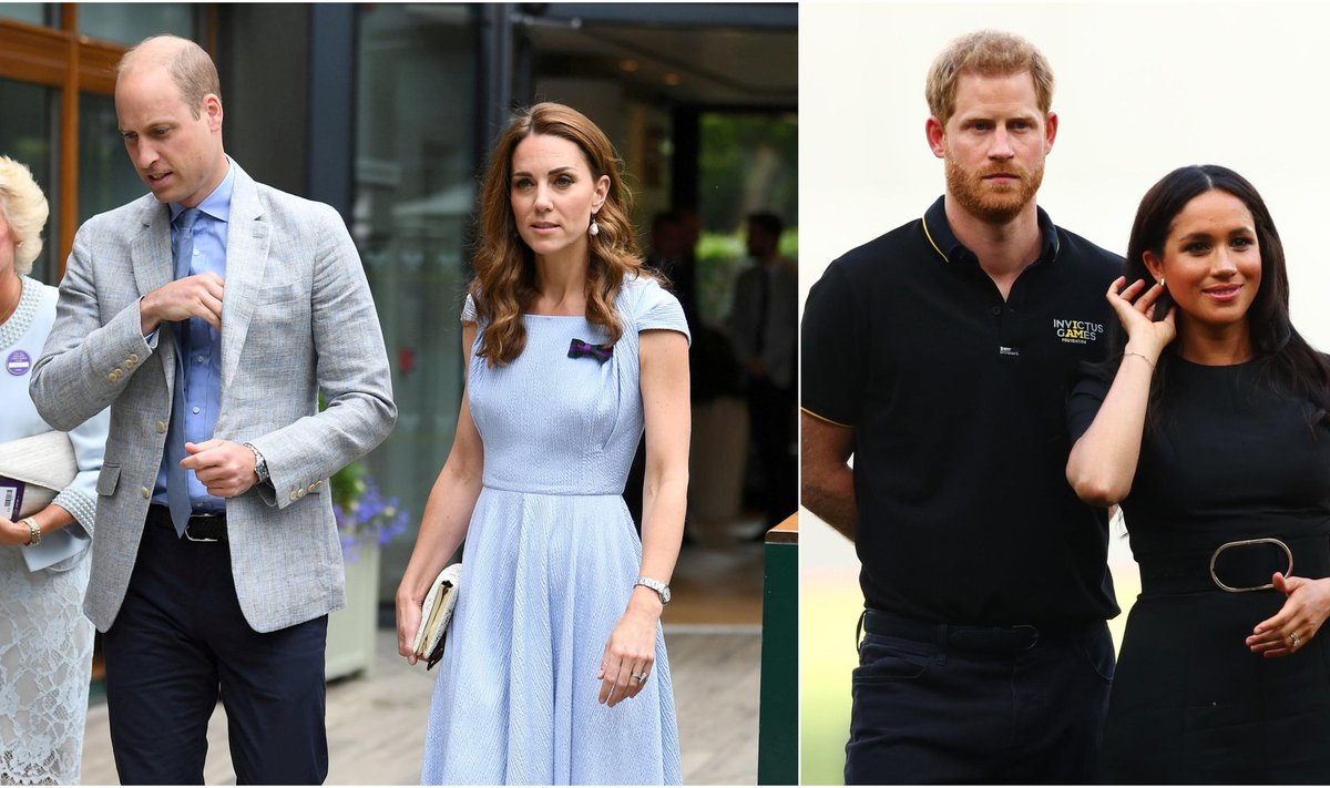Kate Middleton ir princas Williamas, Meghan Markle ir princas Harry