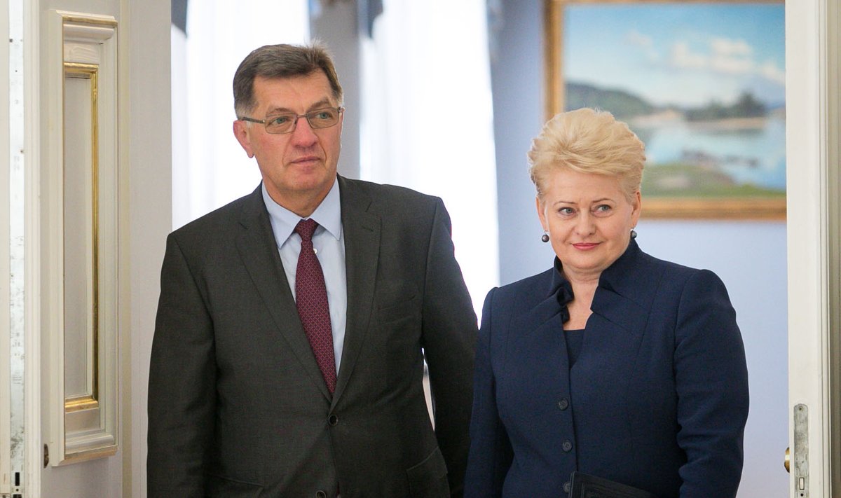 PM Algirdas Butkevičius and President Dalia Grybauskaitė