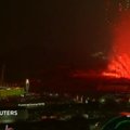 Pjongčango olimpinių žaidynių atidarymo ceremonijos fejerverkai