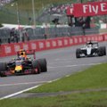 „Mercedes“ protestą dėl M. Verstappeno veiksmų sustabdė L. Hamiltonas