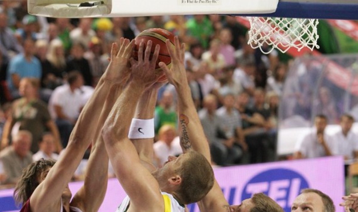 Krepšinio rungtynės: Lietuva - Latvija