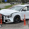 Kaune šeštadienio rytą per avariją nukentėjo vairuotojas