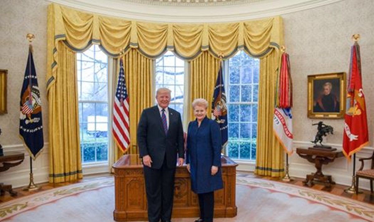 D. Grybauskaitė ir D. Trumpas susitinka Baltuosiuose rūmuose