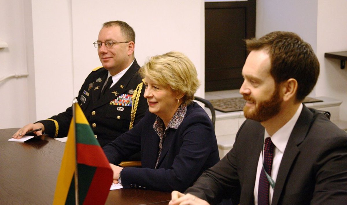 Juozas Olekas met with US Ambassador Deborah A. McCarthy