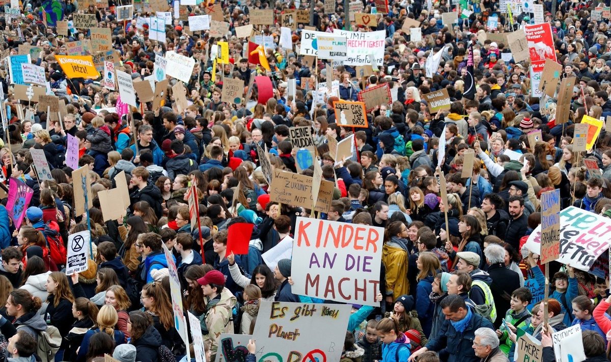 Klimato kaitos protestas Berlyne