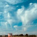 В небе над Вильнюсом зафиксированы необычные облака