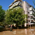 Graikiją užliejusių potvynių vanduo slūgsta, žala gali būti daugiamilijardinė