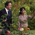Britanijos premjeras ragina suspenduoti sankcijas Birmai