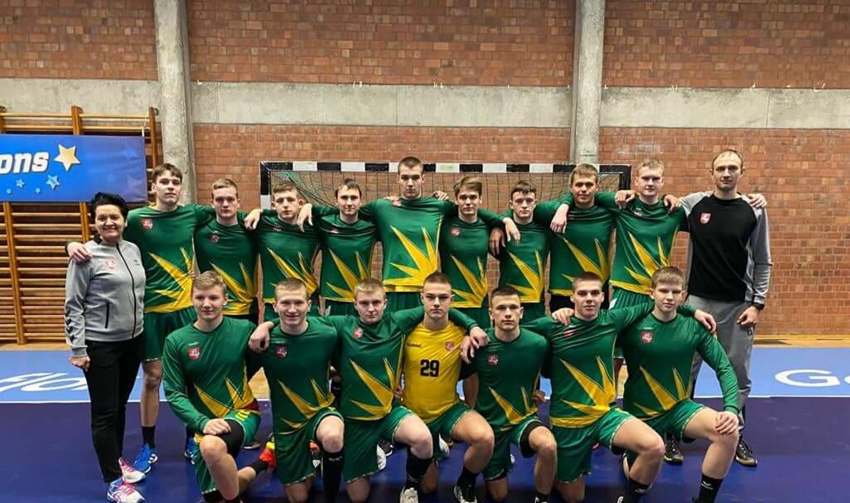 Lietuvos jaunių U-18 vaikinų rankinio rinktinė 2021 / Foto: Rankinis.lt