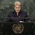 Lithuanian president will not run for UN Secretary General