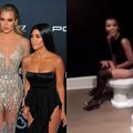 K. Kardashian pasidalijo seseriai nepatiksiančiu vaizdo įrašu: filmuota net tualete