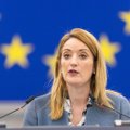 EP pirmininkė: reikia rasti sprendimą ir įsteigti tribunolą Rusijos nusikaltimams Ukrainoje tirti