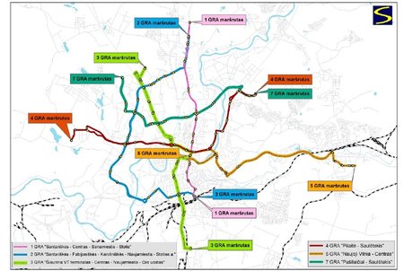 Planuojami Vilniaus greitųjų autobusų maršrutai