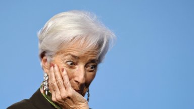 Lagarde slopina viltis dėl ankstyvo palūkanų normų mažinimo, vadina Trumpą grėsme