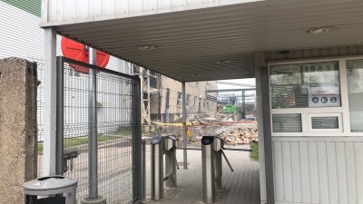 Gaisras "Klaipėdos medienoje"