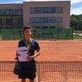 Lietuvos teniso jaunimo čempionu tapo rinktinės trenerio dėmesį patraukęs vilnietis