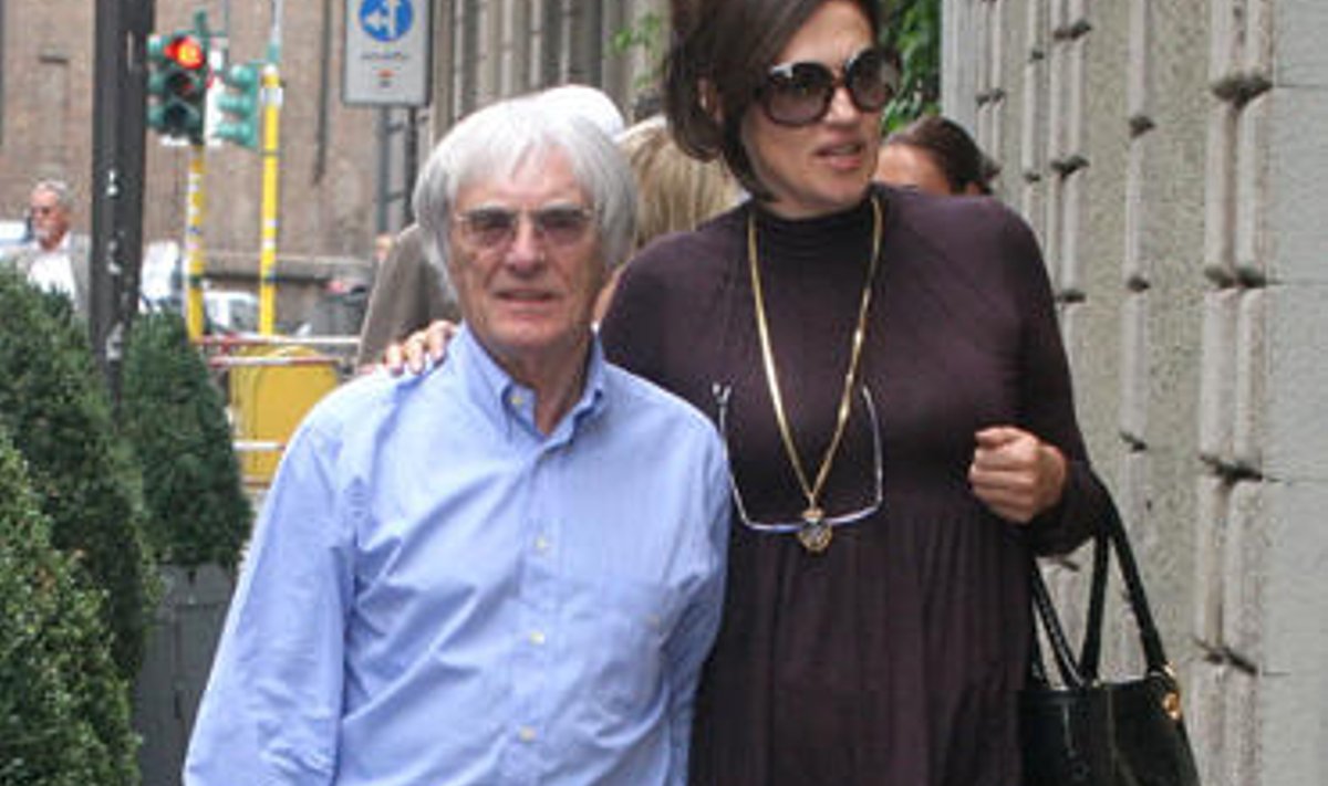 Bernie Ecclestone su žmona Slavica 