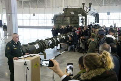 Rusija viešai pademonstravo raketą, galinčią sužlugdyti ginkluotės sutartį su JAV