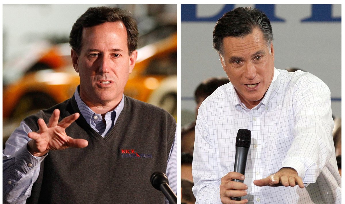 Rickas Santorumas ir Mittas Romney