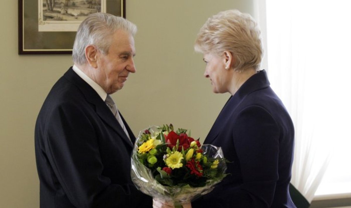 Justinas Marcinkevičius ir Dalia Grybauskaitė