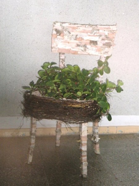 Aurikos Deveikytės kėdė-gėlinė „Berželis“