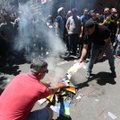 Tbilisyje LGBT priešininkai užpuolė žurnalistus, atšauktos eitynės už LGBT teises