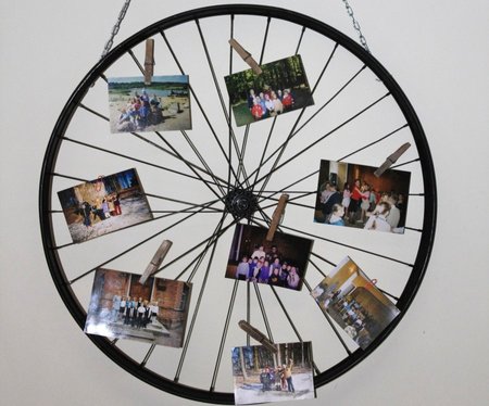 Raudonės pagr. mokyklos 10 klasės mokinių sukurtas dviračio ratas - rėmelis