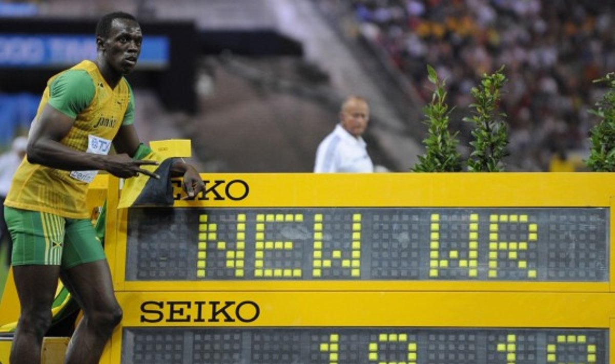 Usainas Boltas pasiekė dar vieną pasaulio rekordą